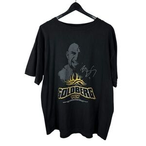 Vintage 1998 WCW Goldberg Wrestling WWF Black Graphic Shirt Size XL